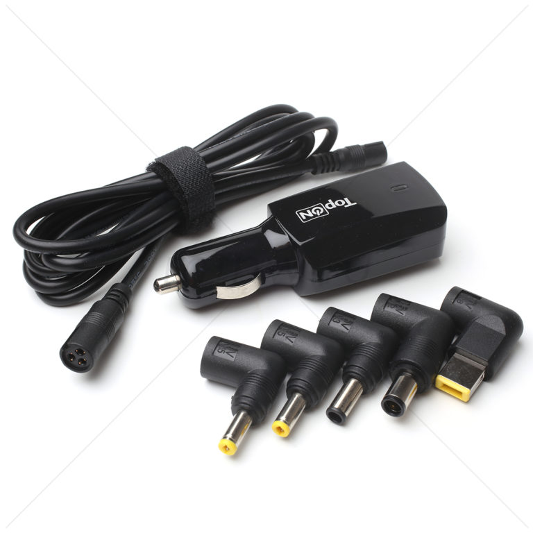 Универсальный автомобильный блок питания на 90W с USB-портом на 2.1A TopON U90WCC